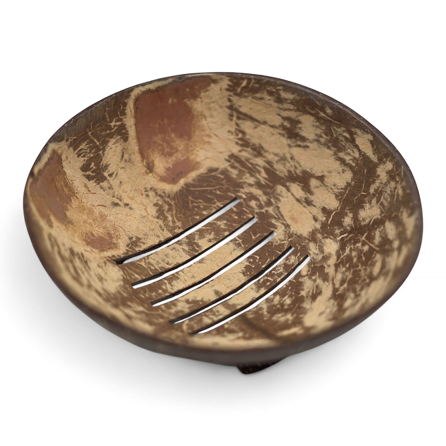 Natural Coconut Soap Dish - Round - 11cm from our luxury coconut soap dishes collection