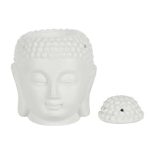 Load image into Gallery viewer, White Buddha Head Oil Burner

