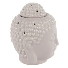 Load image into Gallery viewer, Small Grey Buddha Head Oil Burner
