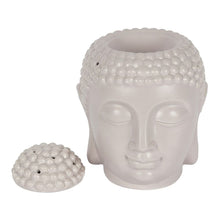 Load image into Gallery viewer, Large Grey Buddha Head Oil Burner
