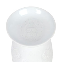 Cargar imagen en el visor de la galería, White Ceramic Buddha Face Oil Burner
