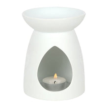 Load image into Gallery viewer, White Ceramic Buddha Face Oil Burner
