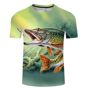 Fisherman 3d printing t shirt