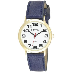 Ravel Unisex Large Classic Strap Watch Blue R0105.26.1A
