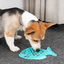 Load image into Gallery viewer, Fish Shape Silicone  Feeding Bowl  for cats and small dogs
