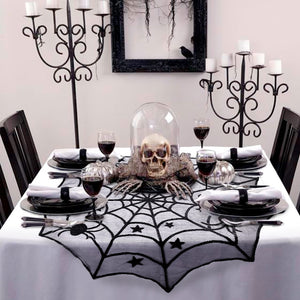 Ultra scary spider with matching table cloth( products sold individual)