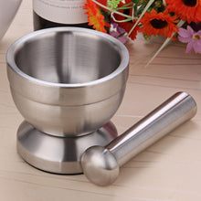 Charger l&#39;image dans la galerie, Classic Stainless Steel Mortar and Pestle - Giftexonline
