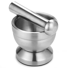 Charger l&#39;image dans la galerie, Classic Stainless Steel Mortar and Pestle - Giftexonline
