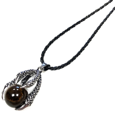 Lrg Dragon Claw Pendant - Tiger Eye