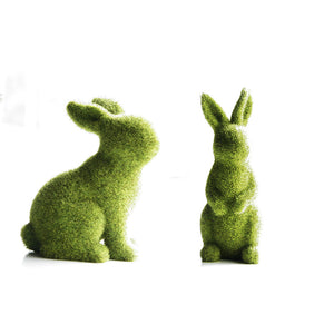 Artificial Plant Grass Animal Easter Rabbit Ornament