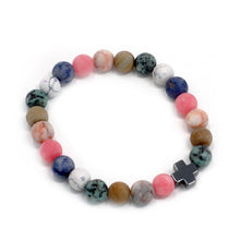 Load image into Gallery viewer, Set of 2 Gemstones Friendship Bracelets - Harmony - Rainbow Gemstones
