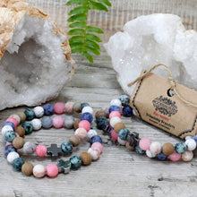 Laden Sie das Bild in den Galerie-Viewer, Set of 2 Gemstones Friendship Bracelets - Harmony - Rainbow Gemstones
