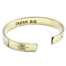 Load image into Gallery viewer, Inspiration Bracelet - Brass Snrise, Galaxy, Stars, Earth
