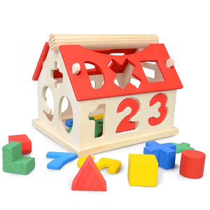 Wood toy house