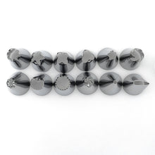 Cargar imagen en el visor de la galería, Silicone Icing piping cream with  12 stainless steel nozzels
