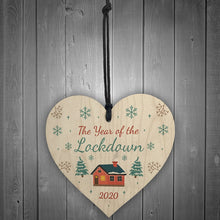 Load image into Gallery viewer, Wood Christmas Tree Ornaments Lockdown
