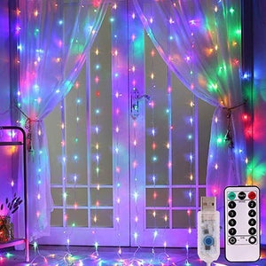 3x3 LED Christmas Decorations   with Remote Control - Giftexonline