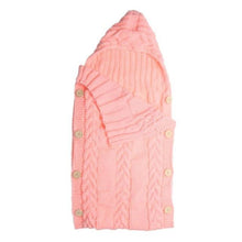 Load image into Gallery viewer, Baby Infant Swaddle Wrap Warm Wool Blends Crochet Knitted Hoodie Soft Swaddling Wrap Blanket Sleeping Bag - Giftexonline
