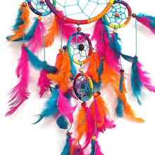 Load image into Gallery viewer, Vie Naturals Dream Catcher, 11cm, Beaded, 4 Smaller Rings, Rainbow
