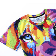 Load image into Gallery viewer, Digital 3D T-shirts Street Hip-hop Top
