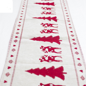 Christmas themed cotton embroidery table flag - Giftexonline