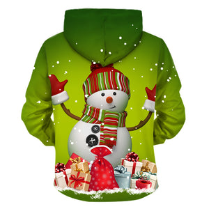 Unisex Men Women 2019 Christmas Ugly Cat Funny Snowman Christmas sweater Pockets  Funny Christmas Party