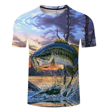 Load image into Gallery viewer, Fisherman 3d printing t shirt
