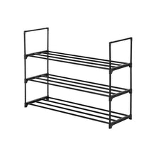 Load image into Gallery viewer, 3 Tiers Shoe Rack Shoe Tower Shelf Storage Organizer For Bedroom, Entryway, Hallway, and Closet Black Color
