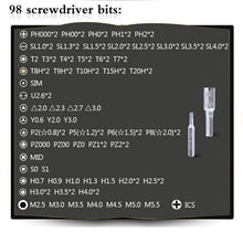 Carica l&#39;immagine nel visualizzatore di Gallery, Magnetic screwdriver repair set (110 pc) for electronics and furniture assembly
