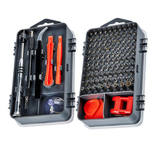 Charger l&#39;image dans la galerie, Magnetic screwdriver repair set (110 pc) for electronics and furniture assembly
