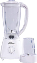 Load image into Gallery viewer, 2 in 1 Jug Blender with Coffee Grinder Attachment 1500ml Capacity White
