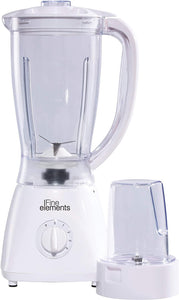 2 in 1 Jug Blender with Coffee Grinder Attachment 1500ml Capacity White