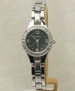 Sekonda Women's Fashion Black Dial Bracelet Watch 2695