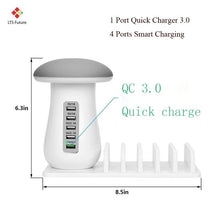 Cargar imagen en el visor de la galería, Family USB fast charging  station  and reading light (UK and EU plug) - Giftexonline
