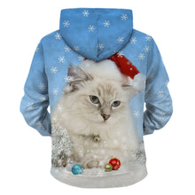 Load image into Gallery viewer, Unisex Men Women 2019 Christmas Ugly Cat Funny Snowman Christmas sweater Pockets  Funny Christmas Party
