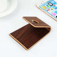 Laden Sie das Bild in den Galerie-Viewer, Universal Wooden Bamboo Mobile Phone Stand Holder
