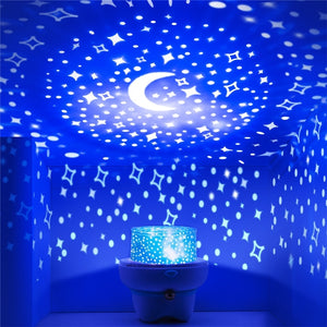 Star projector  rotating night lamp for children