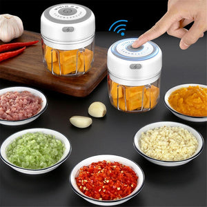Electric Garlic Masher Press Mincer Vegetable Chili Meat Grinder Food Chopper 100/250ml