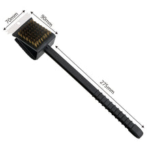 Load image into Gallery viewer, BBQ Cleaning Brush Long Handle Barbecue Grill Oven Cleaning 3 in 1 Corner Copper Wire Brush Copper Wire Sponge Shovel
