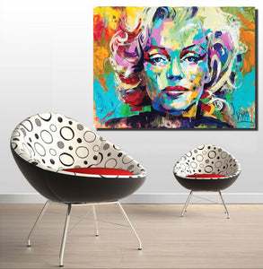 Marilyn Monroe Portrait Oil Painting - Giftexonline