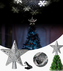 Christmas Tree Top Star tree top with  LED Projector - Giftexonline