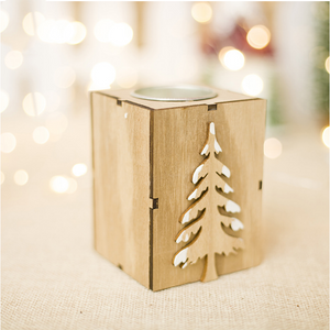 Wood mini  Candlestick Decoration  set - Giftexonline