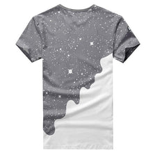 Load image into Gallery viewer, Men Fashion Summer Milk Poured Pattern Inverted Milk 3D T shirt Printed Short Sleeve Round Neck Slim casual T-shirt hot
