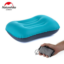 Load image into Gallery viewer, Travel comfortably with  this inflatable pillow

