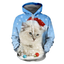 Load image into Gallery viewer, Unisex Men Women 2019 Christmas Ugly Cat Funny Snowman Christmas sweater Pockets  Funny Christmas Party
