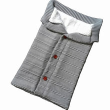 Load image into Gallery viewer, Warm Knitted Sleeping bag for babies
