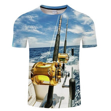 Load image into Gallery viewer, Fisherman 3d printing t shirt
