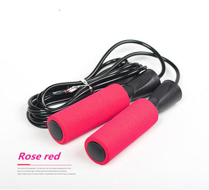 Soft grip skipping rope
