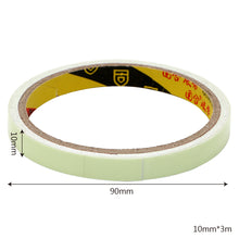 Load image into Gallery viewer, Self-adhesive Luminous  tape (improve your visibility  outdoor)Tape 10mm*3m

