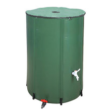 Load image into Gallery viewer, 100 Gallon Folding Rain Barrel Water Collector Green
